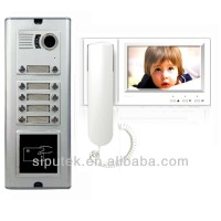 7inch video intercom system home automation system with 380tv lines