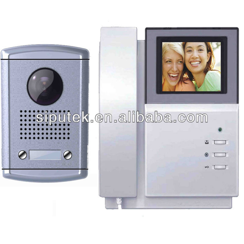 4-wired b/w and color video door phone commax for villas with easy installation