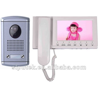 7 inch color record video door phone compatible with commax brand door phones